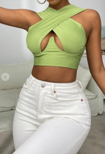 Load image into Gallery viewer, Angel&#39;s Cross Wrap Tank Top

